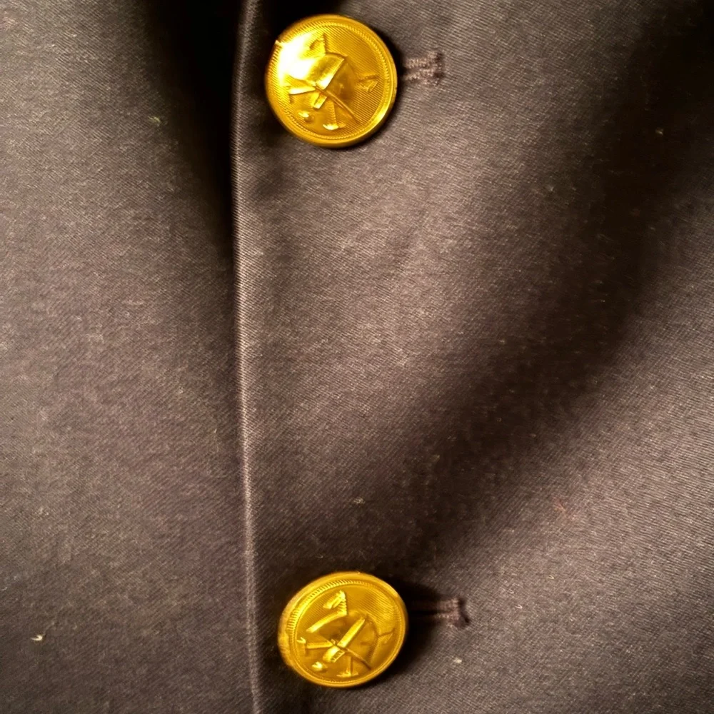 Vintage Ralph Lauren Navy Blue Wool Crest Blazer Gold Buttons Preppy Jacket Sz 6 - Picture 4 of 11